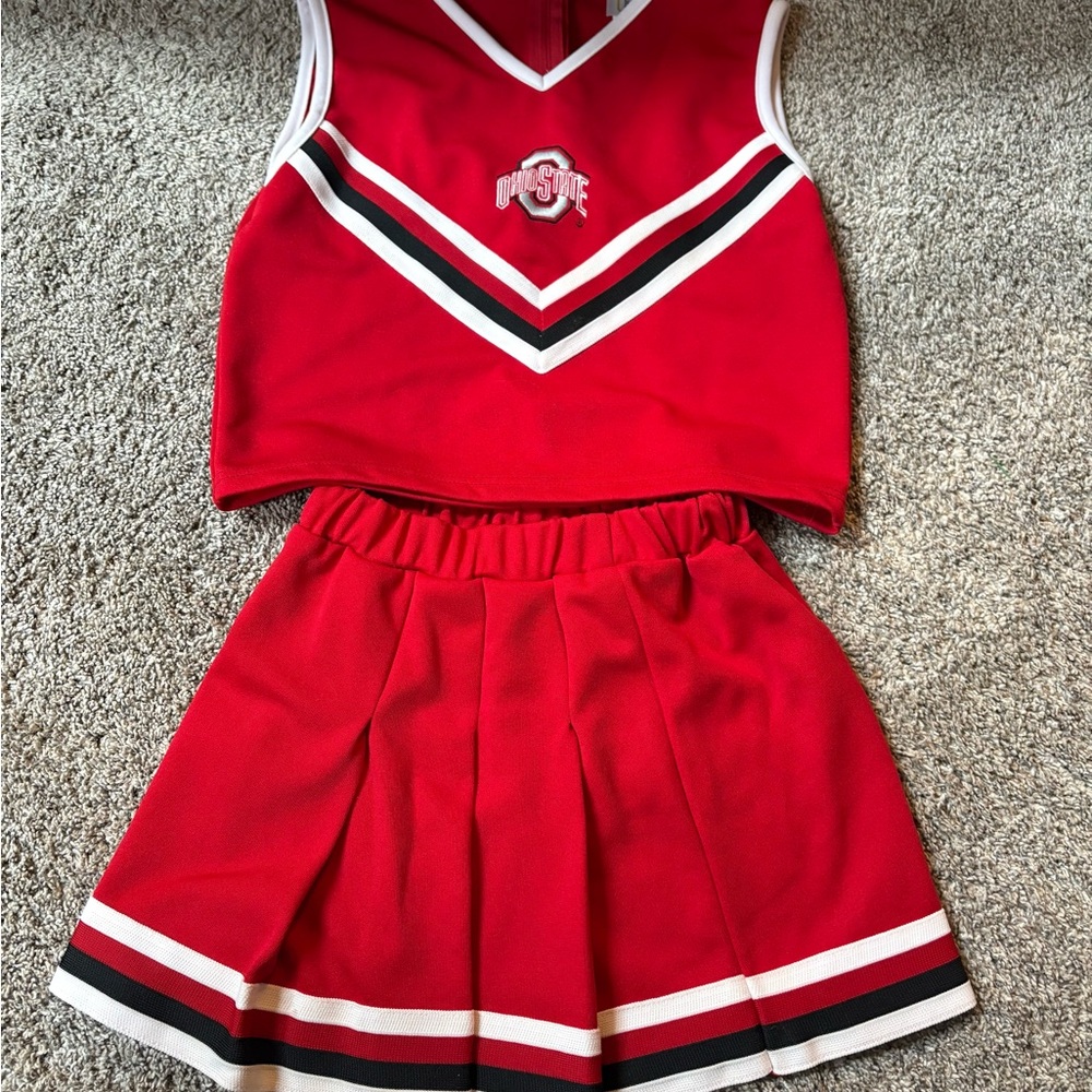 Red Cheerleader Outfit with Logo
